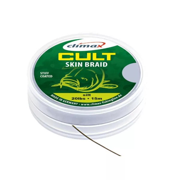 Climax Cult Carp Skin Braid 15m 20lb Camou Brown Fonott Előkezsinór