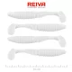 Reiva Zander Power Shad 10cm 7,05gr 4 pièces/paquet (Blanc) Leurre en plastique