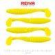 Reiva Zander Power Shad 10cm 7,05gr 4 pièces/paquet (Jaune Citron) Leurre en plastique