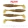 Reiva Zander Power Shad 10cm 7,05gr 4 pièces/paquet (Marron Paillettes) Leurre en plastique