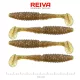 Reiva Zander Power Shad 10cm 7,05gr 4 pièces/paquet (Marron Paillettes) Leurre en plastique