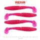 Reiva Zander Power Shad 10cm 7,05gr 4 pièces/paquet (Paillettes roses) Leurre souple en plastique