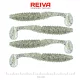 Reiva Zander Power Shad 10cm 7,05gr 4 pièces/paquet (Argent Paillettes) Leurre en plastique