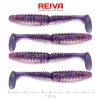 Reiva Zander Power Shad Purple Pearl 10cm Leurre en plastique 4pcs
