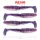 Reiva Zander Power Shad Purple Pearl 10cm Leurre en plastique 4pcs