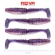 Reiva Zander Power Shad Purple Pearl 10cm Leurre en plastique 4pcs