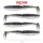 Reiva Zander Power Shad Magic Fish 10cm Leurre en plastique 4pcs