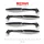 Reiva Zander Power Shad 10cm 7,05gr 4 pièces/paquet (Noir Argent) Leurre en plastique