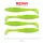 Reiva Zander Power Shad 10cm 7,05gr 4 pièces/paquet (Fluo Vert Paillettes I.) Leurre en plastique