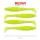 Reiva Zander Power Shad 10cm 7,05gr 4 pièces/paquet (Vert Fluo) Leurre souple en plastique