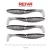 Reiva Zander Power Shad 10cm 7,05gr 4 pièces/paquet (Argent Paillettes) Leurre en plastique