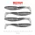 Reiva Zander Power Shad 10cm 7,05gr 4 pièces/paquet (Argent Paillettes) Leurre en plastique
