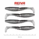 Reiva Zander Power Shad 10cm 7,05gr 4 pièces/paquet (Argent Paillettes) Leurre en plastique