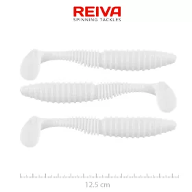   Reiva Zander Power Shad Leurre souple Classic White 12,5cm 3pcs