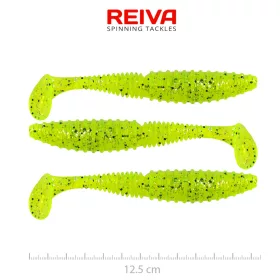   Reiva Zander Power Shad Leurre souple Poppy Green 12,5cm 3pcs