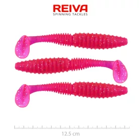   Reiva Zander Power Shad Leurre souple Japanese Red 12,5cm 3pcs