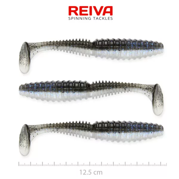 Reiva Zander Power Shad Magic Fish 12,5cm Leurre en plastique 3pcs