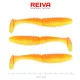 Reiva Zander Power Shad Shiny Orange 12,5cm Leurre en plastique 3pcs