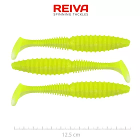   Reiva Zander Power Shad Leurre souple Flash Lemonade 12,5cm 3pcs