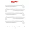 Reiva Zander Power Shad 8cm 3,18gr 5 pièces/paquet (Blanc) Leurre souple en plastique