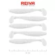 Reiva Zander Power Shad 8cm 3,18gr 5 pièces/paquet (Blanc) Leurre souple en plastique