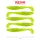Reiva Zander Power Shad 8cm 3,18gr 5 pièces/paquet (Paillettes Vert Fluo II.) Leurre souple en plastique