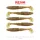 Reiva Zander Power Shad 8cm 3,18gr 5 pièces/paquet (Paillettes brunes) Leurre souple en plastique