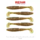 Reiva Zander Power Shad 8cm 3,18gr 5 pièces/paquet (Paillettes brunes) Leurre souple en plastique
