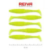 Reiva Zander Power Shad 8cm 3,18gr 5 pièces/paquet (Vert Fluo) Leurre souple en plastique
