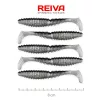 Reiva Zander Power Shad 8cm 3,18gr 5 pièces/paquet (Paillettes argentées) Leurre souple en plastique