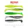 Reiva Zander Power Shad 8cm 3,18gr 5 pièces/paquet (5 couleurs) Leurre souple en plastique