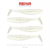 Reiva Flat Minnow Shad 10cm Pearl Dot Leurre en plastique 4pcs