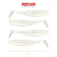 Reiva Flat Minnow Shad 10cm Pearl Dot Leurre en plastique 4pcs