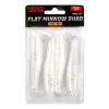 Reiva Flat Minnow Shad 10cm Pearl Dot Leurre en plastique 4pcs