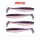 Reiva Flat Minnow Shad 10cm Purple Pearl Leurre en plastique 4pcs