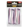 Reiva Flat Minnow Shad 10cm Purple Pearl Leurre en plastique 4pcs