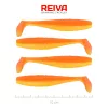 Reiva Flat Minnow Shad 10cm Shiny Orange Leurre Souple 4pcs