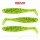 Reiva Flat Minnow shad 12,5cm 3 pièces/paquet (Vert Paillettes) Leurre en plastique