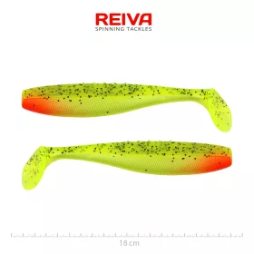 Reiva Flat Minnow Shad Watermelon 18cm Plasztik Csali 2db