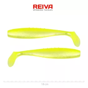   Reiva Flat Minnow Shad Flash Lemonade 18cm Plasztik Csali 2db