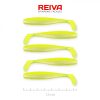 Reiva Flat Minnow shad 7,5cm 5 pièces/paquet (Jaune-Argent) Leurre en plastique