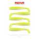Reiva Flat Minnow shad 7,5cm 5 pièces/paquet (Jaune-Argent) Leurre en plastique