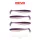 Reiva Flat Minnow Shad 7,5cm Purple Pearl Leurre Souple 4pcs