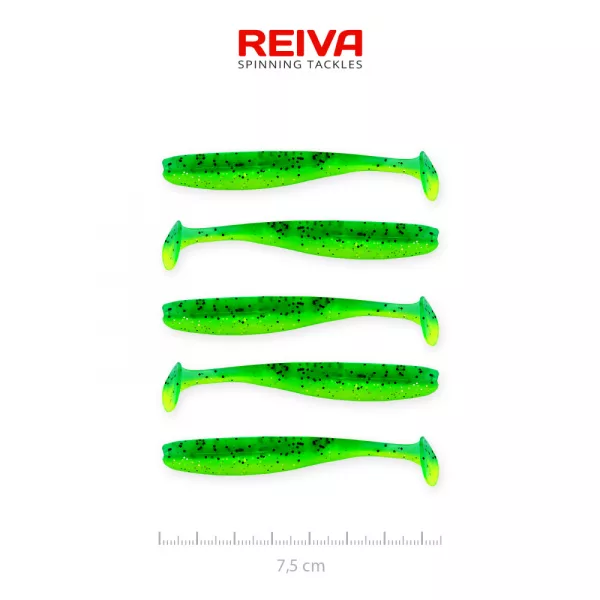 Reiva Flash Shad 7,5cm 2,26gr 5 pièces/paquet Leurre en plastique