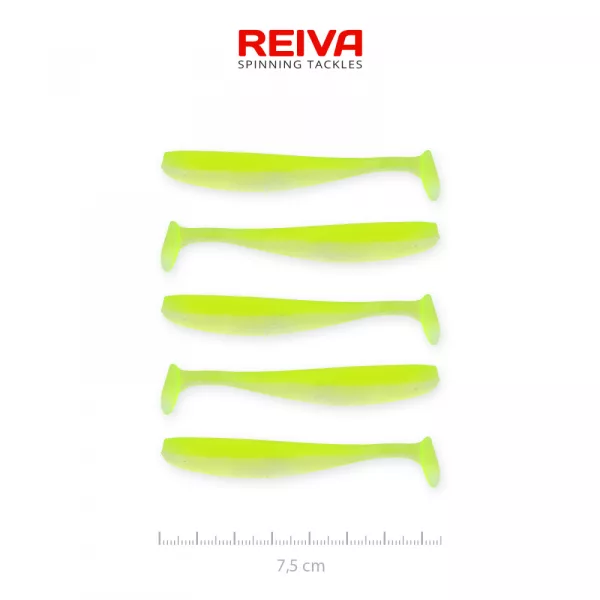 Reiva Flash Shad 7,5cm 2,26gr 5 pièces/paquet Leurre en plastique