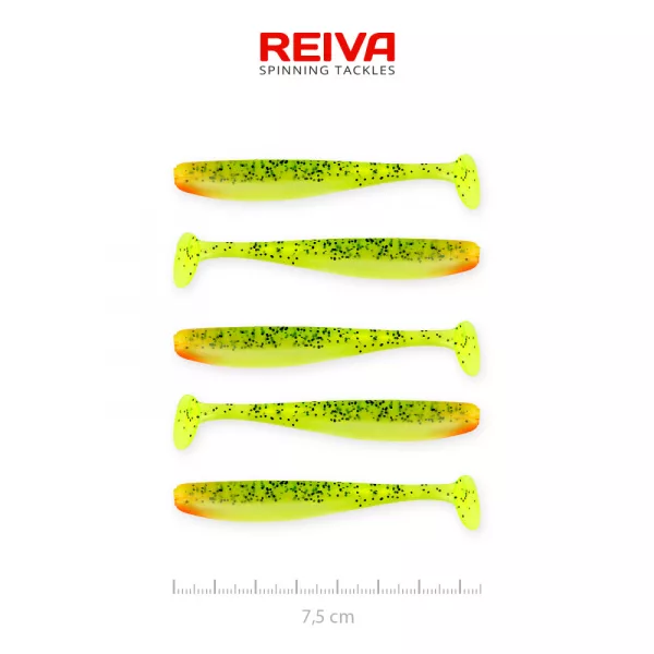 Reiva Flash Shad 7,5cm 2,26gr 5 pièces/paquet Leurre en plastique