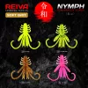 Reiva NYMPH 6cm 12 pièces/paquet Rose Paillettes Leurre en plastique