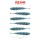 Reiva Tiny Worm Blue Shiner 6cm Leurre en plastique 6pcs
