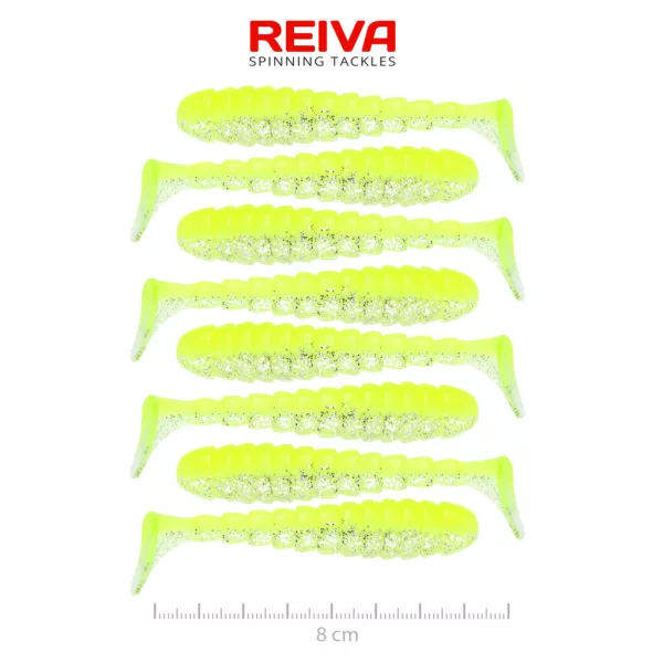 Reiva Stream Shad Flash Lemonade 8cm Plasztik Csali 8db