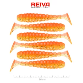 Reiva Stream Shad Shiny Orange 10cm Plasztik Csali 6db